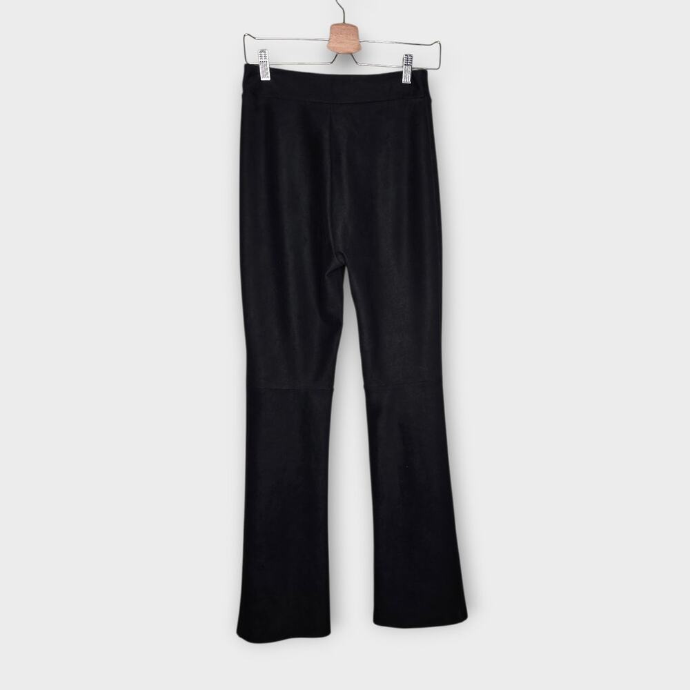 Commando Womens Black Faux Suede Split Front Pant… - image 6